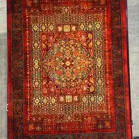 فرش میزبان 1200شانه نقش درباری لاکی 12متری