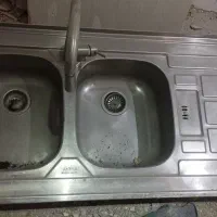 سینک دو لگنه ترکیه ای آروما سالم|آب‌چکان و نظم‌دهنده ظروف|کرج, شاهین‌ویلا|دیوار
