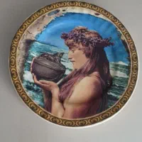 بشقاب دیوارکوب چک ۲۴ عیار
