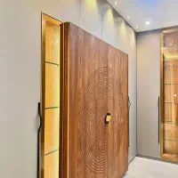 طراحی،ساخت و اجرای کابینت و دکوراسیون داخلی|کتابخانه، شلف، قفسه‌های دیواری|جم, |دیوار