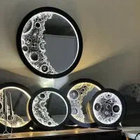آینه وساعت طرح ماه