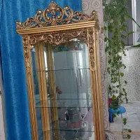 بوفه چوبی طلایی|بوفه، ویترین، کنسول|کرمان, |دیوار