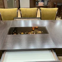 میز غذاخوری تمام ام دی اف پیانویی|میز و صندلی غذاخوری|لاهیجان, کوی آزادگان|دیوار