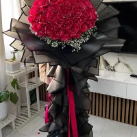 گل روبانی دسته گل باکس