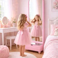 آینه قوسی کشودار MDF سایز 60×195