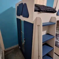 تخت خواب دوطبقه تمیز و در حد نو (شرکت بالسا)|تخت و سرویس خواب|ری, دولتآباد|دیوار