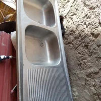 سینک دوقلو|آب‌چکان و نظم‌دهنده ظروف|آستانه اشرفیه, |دیوار