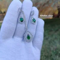 نیم ست تمام نقره مدل سلطنتی|جواهرات|ارومیه, |دیوار