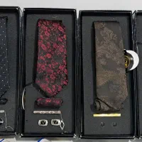 کراوات.ست کراوات ودکمه سردست هدیه مناسب روز مرد