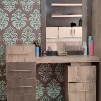 فروش سرویس خواب دو نفره ام دی اف|تخت و سرویس خواب|مشهد, کارمندان دوم|دیوار