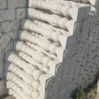 سنگ نرده سنگی نمای ساختمان ویلایی ساختمان