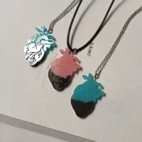 قلب آبی رزین