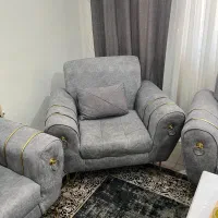 مبلمان ۷ نفره پایه فلزی|مبلمان خانگی و میز عسلی|دزفول, |دیوار