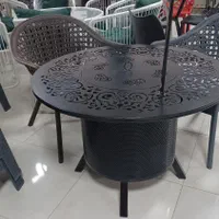 میز و صندلی آتشدان باغ ویلا آتشکده گازی مدل پرشین|مبلمان خانگی و میز عسلی|چهارباغ, |دیوار