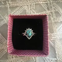 انگشتر نقره نگین فیروزه کرمانشاهی