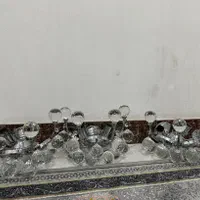 سه عدد لوستر دیواری کریستال