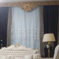 پرده سالن سلطنتی|پرده، رانر، رومیزی|شیراز, زرهی|دیوار