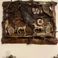 بار و تابلو چوب با طرح خاص|بوفه، ویترین، کنسول|تهران, قلهک|دیوار