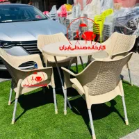 میز و صندلی پلاستیکی طرح کیمیا نهارخوری غذاخوری
