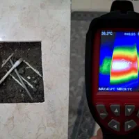 تاسیسات تشخیص ترکیدگی رفع نم با دستگاه تصویری