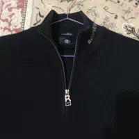 بافت یقه زیپ دار ایتالیایی اورجینال