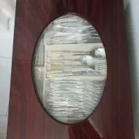ست قاشق چنگال اصل طلایی نقره ای فوق شیک|ظروف سرو و پذیرایی|رشت, گلسار|دیوار