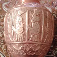 گلدان مسی قلم زنی هخامنشی قدیمی