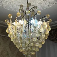 فروش دو عدد لوستر ۸ شاخه ۵۰ سانت