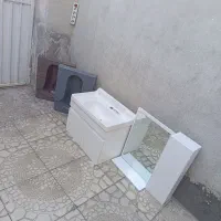 ست کامل روشویی با سنگ توالت