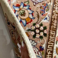 ۲ تخته فرش دستباف ابریشم کاشمر طرح زیر خاکی|فرش|کرج, فاز ۴ مهرشهر|دیوار