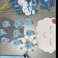 گیفت حروف الفبا تزئینات جشن اب ،کاردستی ،ساک،جعبه