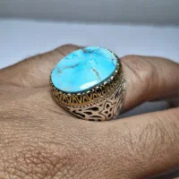 انگشتر فیروزه نیشابوری سجادی نقره ۹۲۵ کد۱۶۳۳|جواهرات|شیراز, حافظیه|دیوار