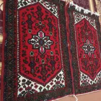 یک جفت فرش زرنیم دستباف