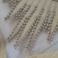 پیراهن مجلسی طلایی کارشده|لباس|دلیجان, |دیوار