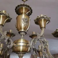 لوستر برنزی سقفی و دیواری