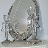 آینه همراه با پایه و شمعدان|آینه|کرج, شهرک جهاننما|دیوار