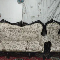 مبل۶ نفره در حد نو و بسیار سالم همراه با ۳تا عسلی|مبلمان خانگی و میز عسلی|آبعلی, |دیوار