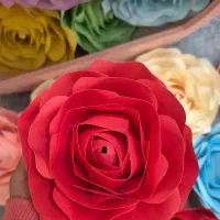 آموزش آنلاین گل رز کاغذی(پشتیبانی و رفع اشکال)|صنایع دستی و سایر لوازم تزئینی|تهران, مشیریه|دیوار
