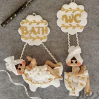 نشانگر حمام و توالت نمدی