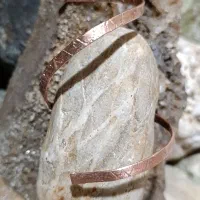 دستبند دستساز مس الماس هرکیمر خزهای معدنی|جواهرات|لنگرود, |دیوار