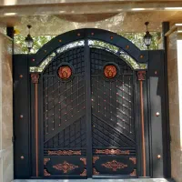 نقاشی ساختمان شیروانی نرده درب و پنجره