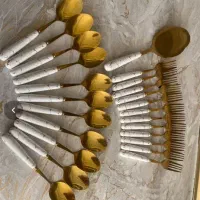 سرویس قاشق چنگال وکفگیر دودست