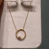 گردنی مروارید  وزن طلا ۲.۳۲۰ گرم