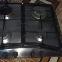 گاز چهار شعله صفحه ای استیل تابان