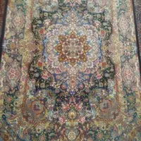 فرش دستبافت ۳متری ابریشم تبریز پشمی سالاری