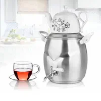 کتری قوری استیل 6لیتری کف چدن