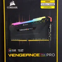 رم کامپیوتر 64 CORSAIR RGB 3200 نو گارانتی