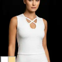 تولید تاپ تیشرت کراپ تیشرت آستین بلند ضربدری