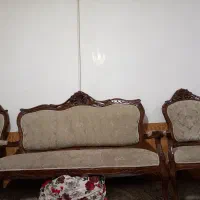 مبل سلطنتی چوب گردو|مبلمان خانگی و میز عسلی|مشهد, شهید قربانی|دیوار