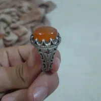 انگشتر عقیق پرتقالی